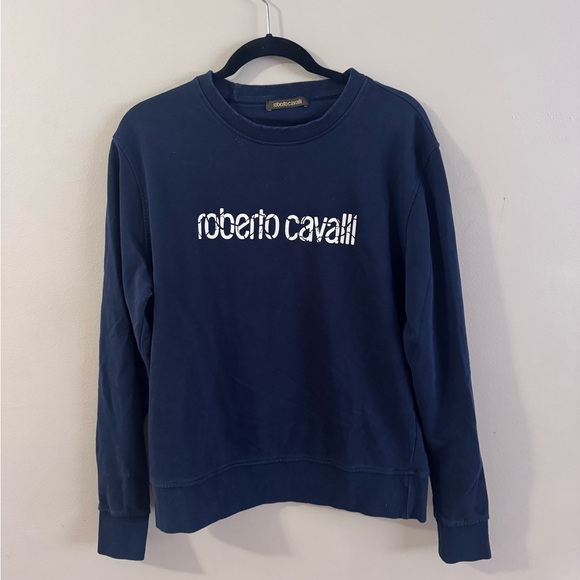 Roberto Cavalli Other - Men’s Roberto Cavalli Navy Blue Sweatshirt